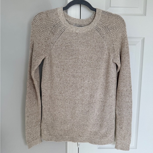 Bass Oatmeal 100% Cotton Lightweight Sweater - Size S - Picture 1 of 3